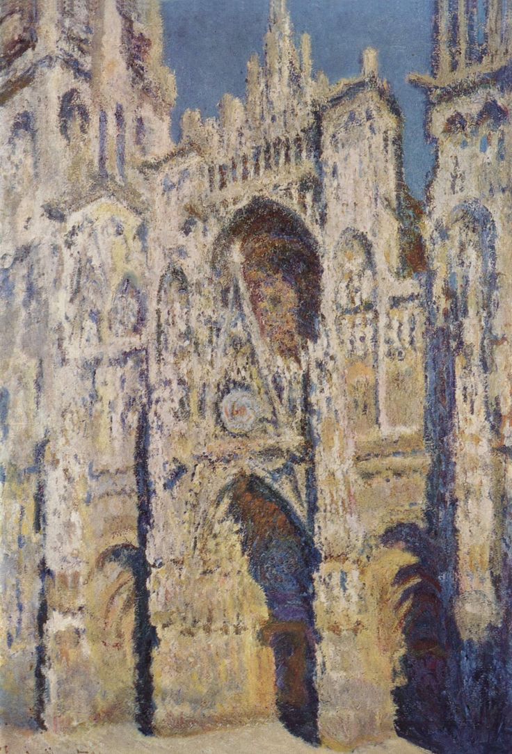 Rouen Cathedral, Facade (Sunset)