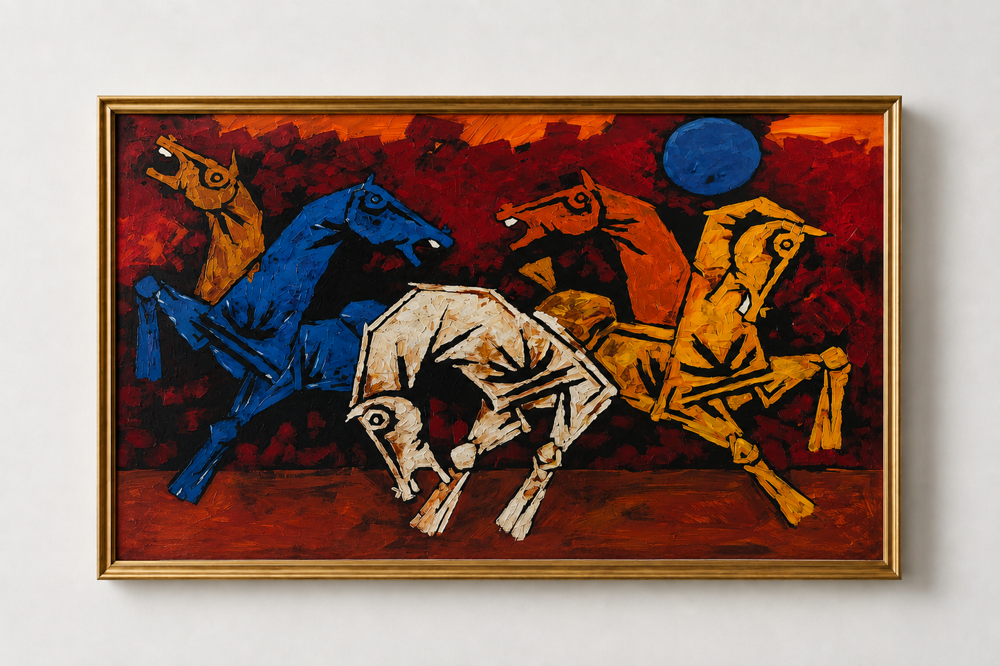 Five Horses- M. F. HUSSAIN