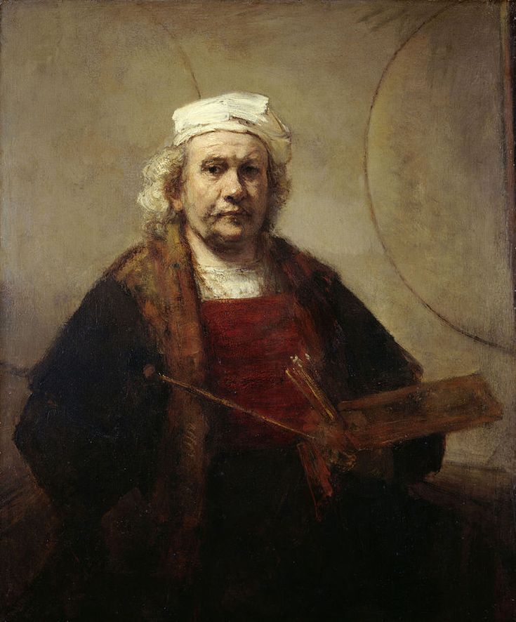 Self‑Portrait with Two Circles