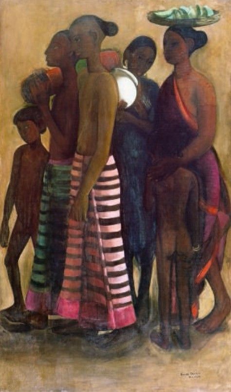 South Indian Villagers Going to a Market